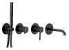 Картинка анонса товара «смеситель для ванны remer x style x96s03roxxcfp, черный брашированный хром»