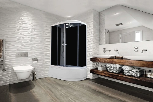 Душевая кабина Parly EC1221L 1200x800 профиль белый, стекло тонированное Душевая кабина Parly EC1221L 1200x800 профиль белый, стекло тонированное