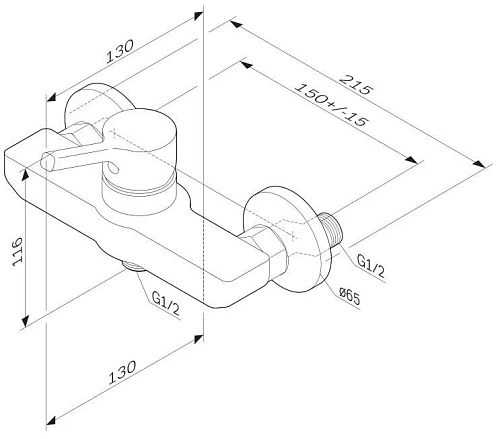 Смеситель для душа AM.PM F85B20022 X-Joy S Смеситель для душа AM.PM F85B20022 X-Joy S