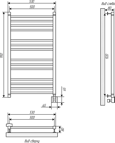 Полотенцесушитель электрический EWRIKA Кассандра Pt 90x50 R, черный матовый 510453 Полотенцесушитель электрический EWRIKA Кассандра Pt 90x50 R, черный матовый 510453