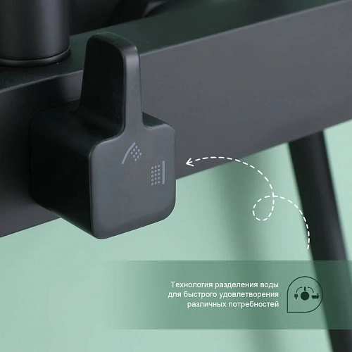 Душевая система Splenka S02.24.06, черный Душевая система Splenka S02.24.06, черный