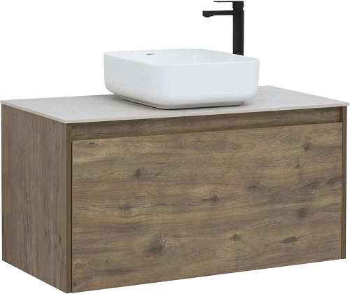 Тумба под раковину Aquanet Nova Lite 100 дуб рустикальный (1 ящик) 00249520 Тумба под раковину Aquanet Nova Lite 100 дуб рустикальный (1 ящик) 00249520