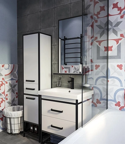 Шторка на ванну STWORKI Стокгольм GV-861 MT 70х150 см, профиль черный матовый 449667 Шторка на ванну STWORKI Стокгольм GV-861 MT 70х150 см, профиль черный матовый 449667