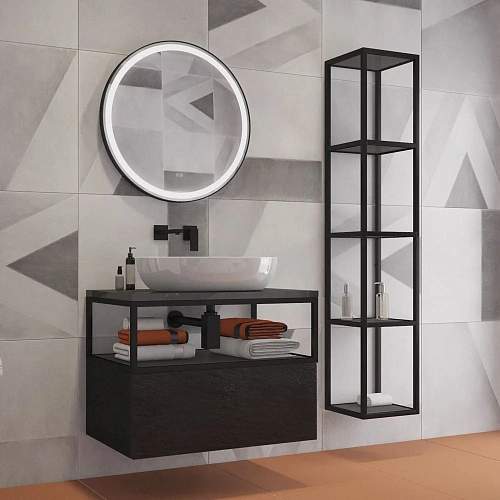 Зеркало CEZARES CADRO в металлической раме с подсветкой сенсорным выключателем и подогревом CZR-SPC-CADRO-600-LED-TCH-WARM 607x30 Зеркало CEZARES CADRO в металлической раме с подсветкой сенсорным выключателем и подогревом CZR-SPC-CADRO-600-LED-TCH-WARM 607x30