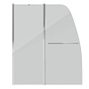 Шторка на ванну GROSSMAN GR-100/2 (140x120) алюминиевый профиль, стекло прозрачное 6мм