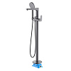 Картинка анонса товара «смеситель для ванны aquatek бетта aq1145bgm черный хром шлифованный, напольный»