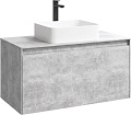 Фасад тумбы под раковину AQWELLA Mobi MOB0710BS, цвет бетон светлый, 100 см Фасад тумбы под раковину AQWELLA Mobi MOB0710BS, цвет бетон светлый, 100 см