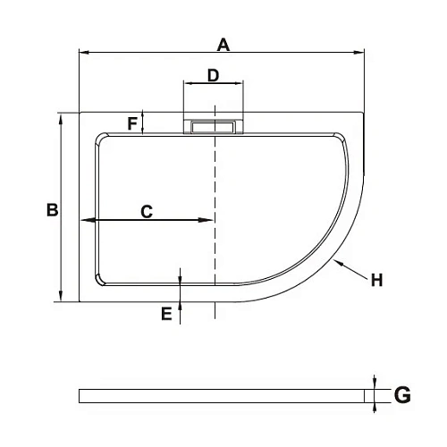Душевой поддон RGW AWS-41 R 03190492-01R Душевой поддон RGW AWS-41 R 03190492-01R