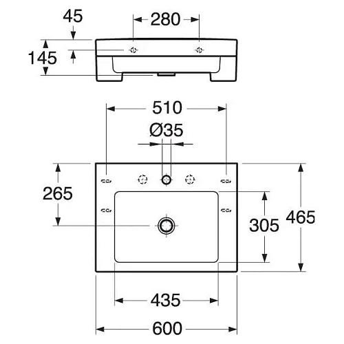 Раковина Gustavsberg Artic 4600 GB1146000101, 60x46,5 см Раковина Gustavsberg Artic 4600 GB1146000101, 60x46,5 см