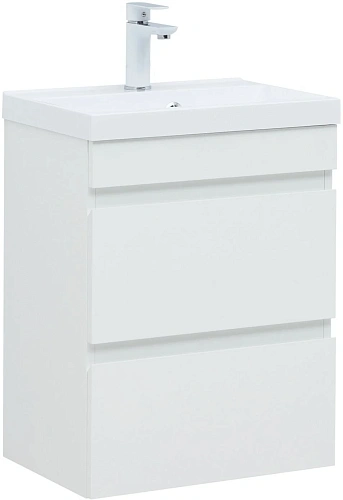 Тумба под раковину Aquanet Нота New 50 белый глянец 00335416 подвесная Тумба под раковину Aquanet Нота New 50 белый глянец 00335416 подвесная