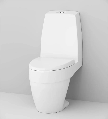 Унитаз напольный AM.PM Bliss L C538607SC компакт с сиденьем микролифт Унитаз напольный AM.PM Bliss L C538607SC компакт с сиденьем микролифт