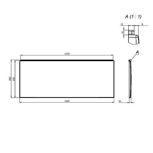 Экран для ванны фронтальный AM.PM Gem W93A-140-070W-P 140 см Экран для ванны фронтальный AM.PM Gem W93A-140-070W-P 140 см