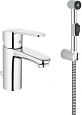 Смеситель для раковины GROHE Eurostyle Cosmopolitan с Гигиенический душем, с цепочкой, размер S, хро 23549000 Смеситель для раковины GROHE Eurostyle Cosmopolitan с Гигиенический душем, с цепочкой, размер S, хро 23549000