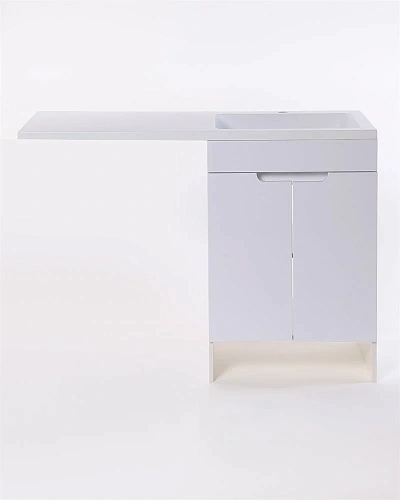 Тумба с раковиной Orange Sistema STD-120TUW+RAR напольная, правая 120 см под стиральную машину, белы Тумба с раковиной Orange Sistema STD-120TUW+RAR напольная, правая 120 см под стиральную машину, белы