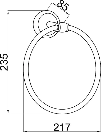 Полотенцедержатель Boheme VOGUE 10185 хром Полотенцедержатель Boheme VOGUE 10185 хром