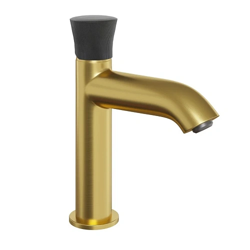 Смеситель для раковины Domus 18PJ205PZ без донного клапана, матовое золото PVD Смеситель для раковины Domus 18PJ205PZ без донного клапана, матовое золото PVD