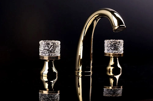 Смеситель для раковины Boheme CRYSTAL 297-CRST на 3 отверстия Смеситель для раковины Boheme CRYSTAL 297-CRST на 3 отверстия