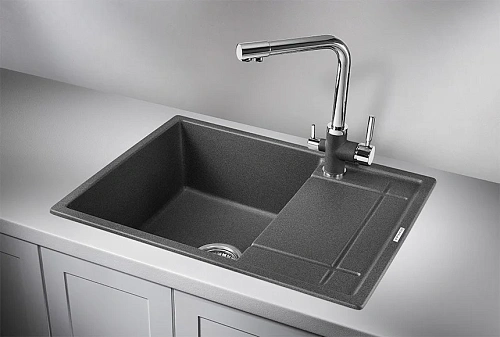 Кухонная мойка Granula 6501, ГРАФИТ (ЧЁРНО-СЕРЫЙ), кварц 650х495 Кухонная мойка Granula 6501, ГРАФИТ (ЧЁРНО-СЕРЫЙ), кварц 650х495