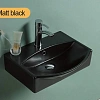 Раковина CeramaLux 78014CMB подвесная, черный матовый Раковина CeramaLux 78014CMB подвесная, черный матовый