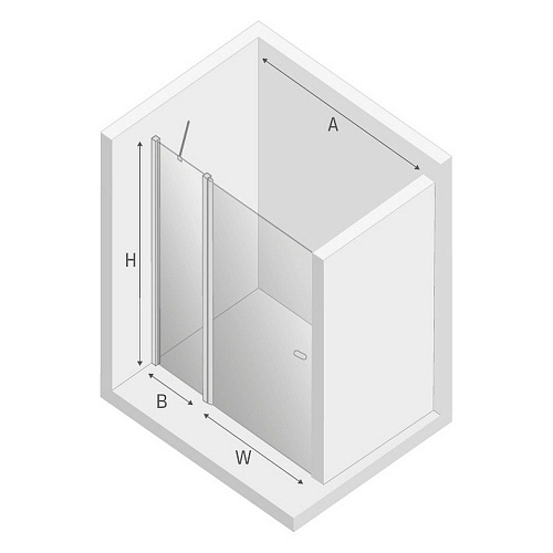 Душевая дверь NEW TRENDY NEW SOLEO BLACK одинарные 90x195 D-0241A (черный) Душевая дверь NEW TRENDY NEW SOLEO BLACK одинарные 90x195 D-0241A (черный)