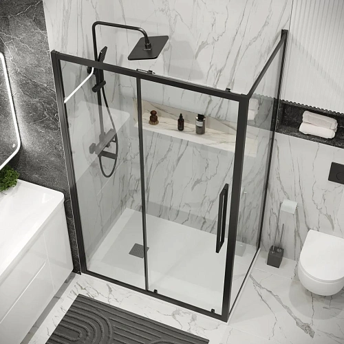 Боковая стенка GROSSMAN Cosmo 200.K33.02.70.21.00 (70x195) черный матовый, стекло прозрачное Боковая стенка GROSSMAN Cosmo 200.K33.02.70.21.00 (70x195) черный матовый, стекло прозрачное