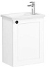 Картинка анонса товара «тумба с раковиной vitra root classic 45 см 68610 матовая белая, правая»