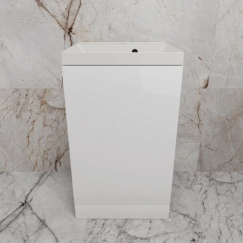 Тумба под раковину Style Line МОНО 50 см ЛС-00002449 напольная, белый Тумба под раковину Style Line МОНО 50 см ЛС-00002449 напольная, белый