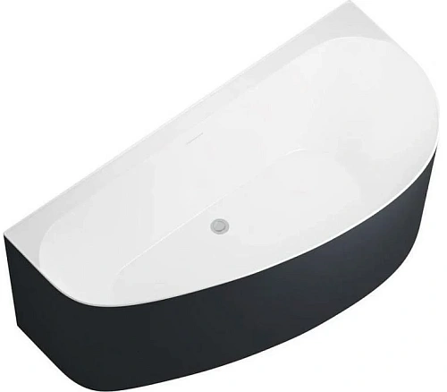 Акриловая ванна Allen Brau Priority 160x78 2.31005.21A/AM антрацит/белый матовый Акриловая ванна Allen Brau Priority 160x78 2.31005.21A/AM антрацит/белый матовый