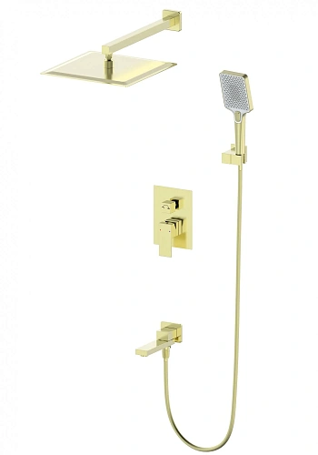 Душевая система Wonzon & Woghand встраиваемая, брашированное золото (WW-88939016-BG) Душевая система Wonzon & Woghand встраиваемая, брашированное золото (WW-88939016-BG)