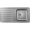 Картинка анонса товара «кухонная мойка hansgrohe s41 s4111-f400 400/400 с крылом 43341800, нержавеющая сталь встраиваемая»