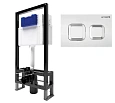Картинка анонса товара «инсталляция для унитаза bettoserb sava free standing sfs40006488g с клавишей смыва smart белый/хром»