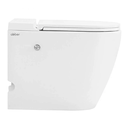 Унитаз приставной ABBER Bequem AC1115P белый с импульсным смывом с крышкой микролифт Унитаз приставной ABBER Bequem AC1115P белый с импульсным смывом с крышкой микролифт