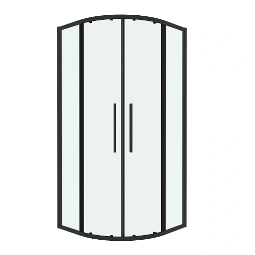 Душевой уголок GROSSMAN Cosmo 301.K33.02.9090.21.00 (90x90x195) полукруг,раздвижн,черн.матов,стекло прозрачн Душевой уголок GROSSMAN Cosmo 301.K33.02.9090.21.00 (90x90x195) полукруг,раздвижн,черн.матов,стекло прозрачн
