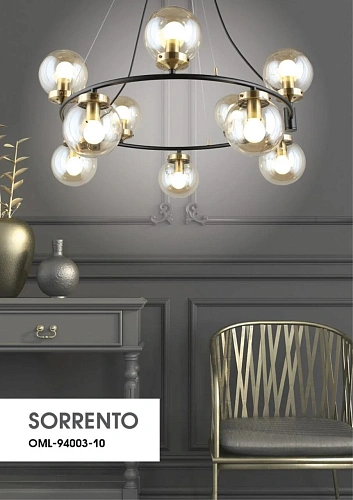 Люстра подвесная Omnilux Sorrento OML-94003-10 Люстра подвесная Omnilux Sorrento OML-94003-10