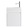 Картинка анонса товара «тумба под раковину belbagno pietra mini-460-1a-so-bl-l bianco lucido подвесная 454x257»