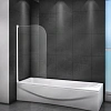 Шторка на ванну CEZARES RELAX-V-1-80/140-C-Bi 80 см стекло прозрачное, профиль белый Шторка на ванну CEZARES RELAX-V-1-80/140-C-Bi 80 см стекло прозрачное, профиль белый