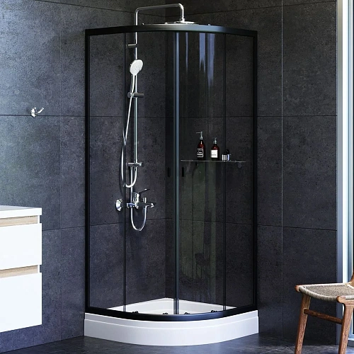 Душевой уголок AM.PM X-Joy W88G-205-080BT64 Twin Slide, 80x80, профиль черный Душевой уголок AM.PM X-Joy W88G-205-080BT64 Twin Slide, 80x80, профиль черный