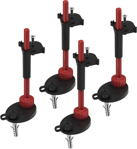 Комплект опор со звукоизолирующими прокладками для сифонов TECEdrainpoint S 3690007 Комплект опор со звукоизолирующими прокладками для сифонов TECEdrainpoint S 3690007