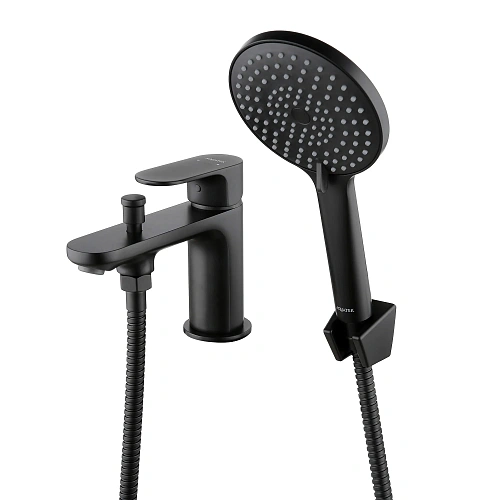 Смеситель на борт ванны Aquatek АЛЬФА AQ1944MB матовый черный Смеситель на борт ванны Aquatek АЛЬФА AQ1944MB матовый черный