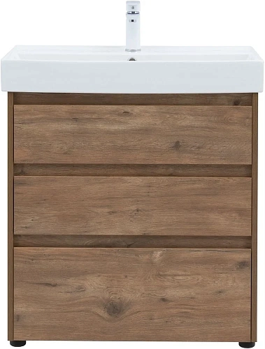 Тумба под раковину Aquanet Nova Lite 75 дуб рустикальный (3 ящика) 00302474 Тумба под раковину Aquanet Nova Lite 75 дуб рустикальный (3 ящика) 00302474