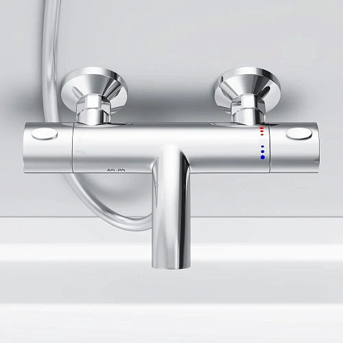 Смеситель для ванны AM.PM Sense F7550064 с термостатом, хром Смеситель для ванны AM.PM Sense F7550064 с термостатом, хром