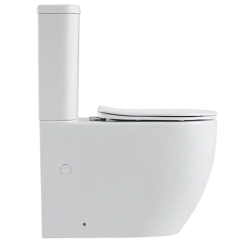 Унитаз напольный Black&White W-7789 P-trap / Geberit/ Rimless / anti-dirt (620x360x810) компакт 7789W Унитаз напольный Black&White W-7789 P-trap / Geberit/ Rimless / anti-dirt (620x360x810) компакт 7789W