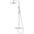 Душевая система BERGES MORANS 075001 с изливом и термостатом, хром Душевая система BERGES MORANS 075001 с изливом и термостатом, хром