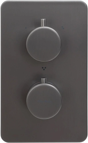 Смеситель для ванны Allen Brau Priority 5.31314-MG (с внутренней частью, 3 выхода) графит брашированный Смеситель для ванны Allen Brau Priority 5.31314-MG (с внутренней частью, 3 выхода) графит брашированный