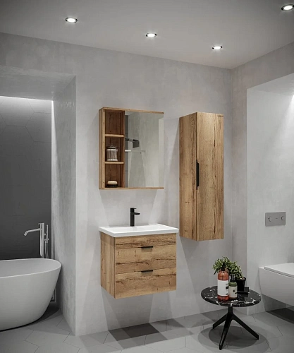 Тумба под раковину GROSSMAN ФОРТА-60 см дуб галифакс (ум.Фостер-60) подвесная 106005 Тумба под раковину GROSSMAN ФОРТА-60 см дуб галифакс (ум.Фостер-60) подвесная 106005