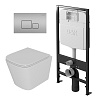 Картинка анонса товара «комплект унитаза d&amp;k ds1431604 dt1436016 с инсталляцией di8055119 и клавишей смыва db1519002»