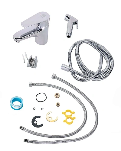 Смеситель для раковины Orange Otto M22-022cr с гигиеническим душем Смеситель для раковины Orange Otto M22-022cr с гигиеническим душем