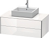 Картинка анонса товара «тумба под раковину duravit xsquare xs491102222 100 см белая глянцевый»