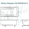 Ванна из искусственного камня Delice Respect 170х75 DLR330045-G глянцевая Ванна из искусственного камня Delice Respect 170х75 DLR330045-G глянцевая