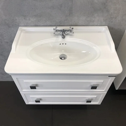 Тумба раковина Comforty Феррара-80 00004151060 белая с раковиной 50180 Тумба раковина Comforty Феррара-80 00004151060 белая с раковиной 50180